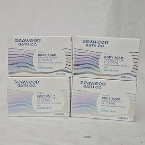 4 PACK Seaweed Bath Co. Exfoliate Detox Body Soap, 3.75 Ounce NEW